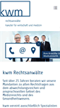 Mobile Screenshot of kwm-rechtsanwaelte.de